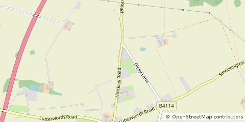 Map of Hinckley, Leicestershire