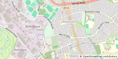 Map of Derby, Derbyshire