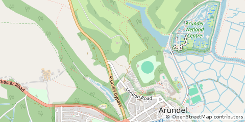 Map of Arundel, West Sussex