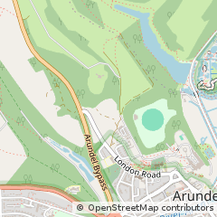 Map of Arundel, West Sussex