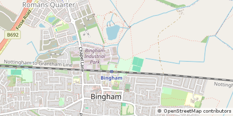 Map of Nottingham, Nottinghamshire