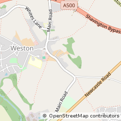 Map of Weston, Crewe