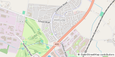 Map of Aberdeen, Aberdeenshire