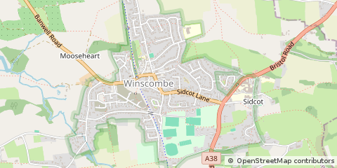 Map of Winscombe, Somerset