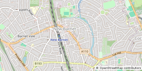 Map of Barnet, Herts