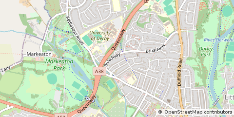 Map of Derby, Derbyshire