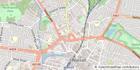 Map of Walsall