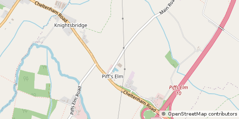 Map of Elmstone Hardwicke, Cheltenham