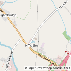Map of Elmstone Hardwicke, Cheltenham