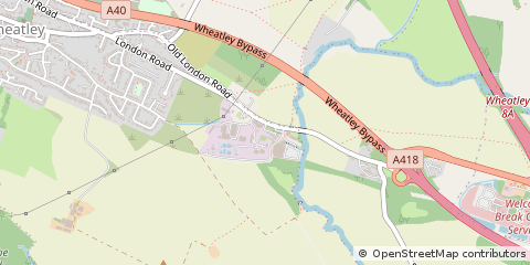 Map of Wheatley, Oxfordshire