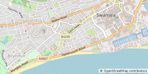 Map of Swansea