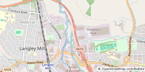 Map of Langley Mill, Nottinghamshire
