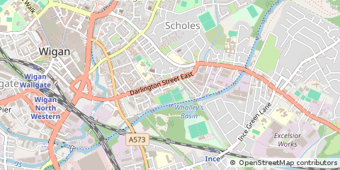 Map of Wigan