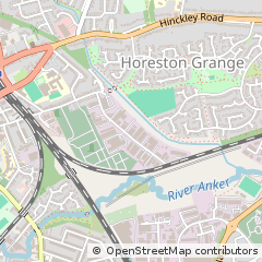 Map of Nuneaton, Warwickshire