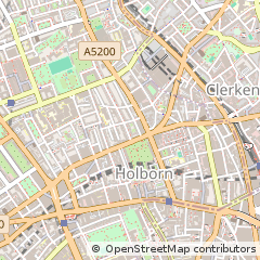 Map of Clerkenwell, London