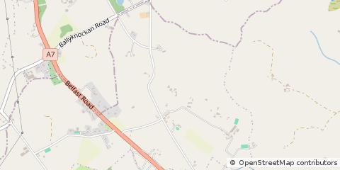 Map of Ballynahinch, County Down
