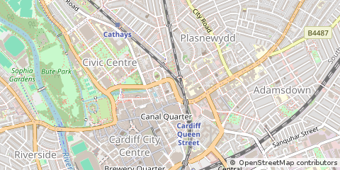 Map of Cardiff