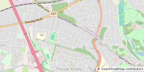 Map of Leicester