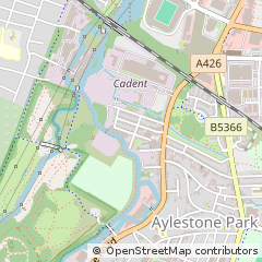 Map of Leicester, Leicestershire