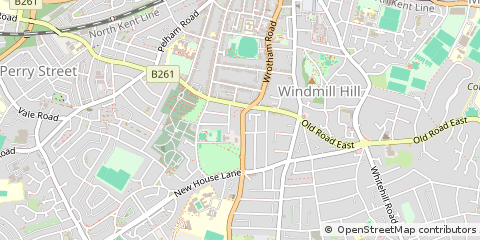 Map of Gravesend, Kent