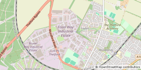 Map of Thetford