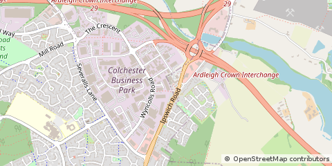 Map of Colchester, Essex