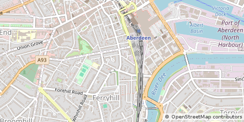 Map of Aberdeen