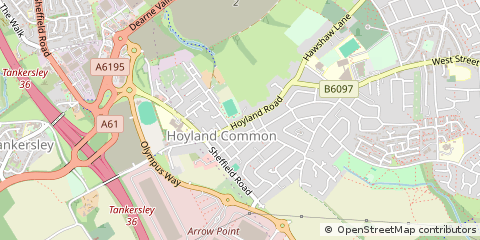 Map of Barnsley