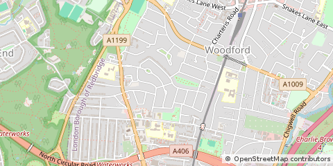 Map of Woodford Green