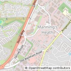 Map of Poole, Dorset