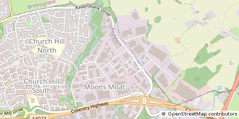 Map of Redditch