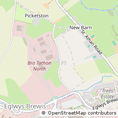 Map of BRO Tathan North ST Athan, Vale of Glamorgan