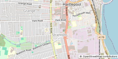 Map of Hartlepool, Cleveland