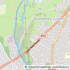 Map of Stoke-on-Trent, Staffordshire