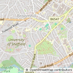 Map of Sheffield