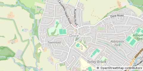 Map of Sheffield, South Yorkshire