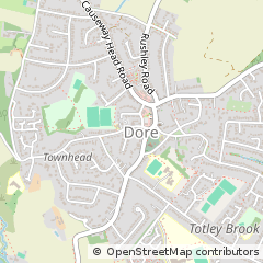 Map of Sheffield, South Yorkshire