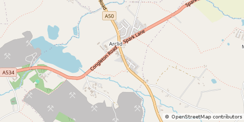 Map of Sandbach