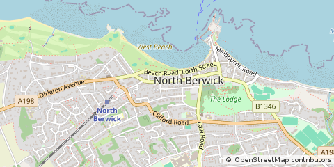 Map of North Berwick, Lothian