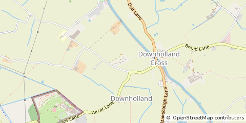 Map of Ormskirk, Lancashire