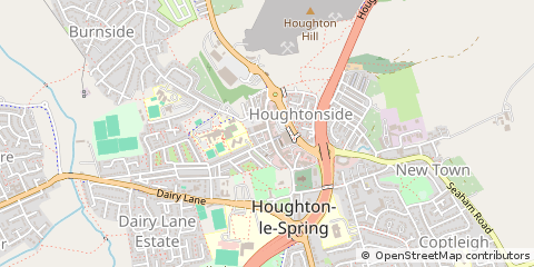 Map of Houghton LE Spring