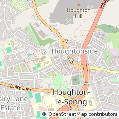 Map of Houghton LE Spring