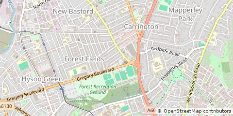 Map of Nottingham