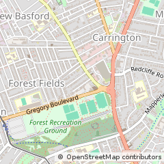 Map of Nottingham