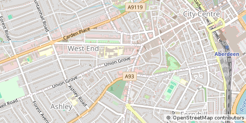 Map of Aberdeen