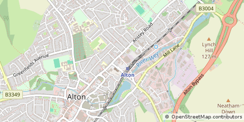 Map of Alton, Hampshire