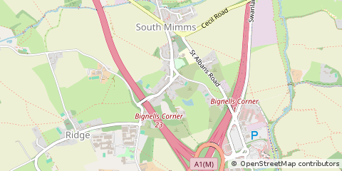 Map of Potters BAR, Hertfordshire