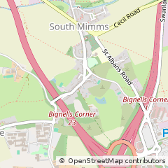 Map of Potters BAR, Hertfordshire