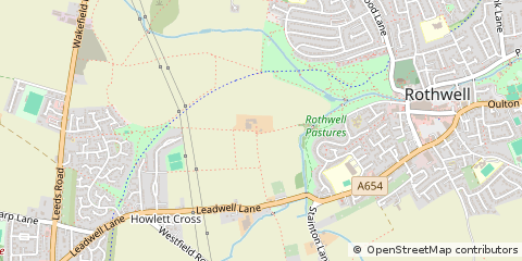 Map of Rothwell, Leeds