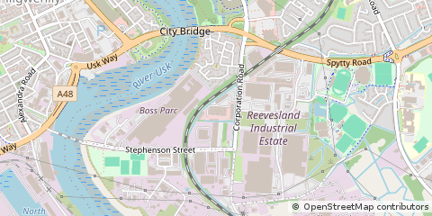 Map of Newport, Southwales